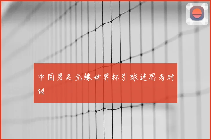 中国男足无缘世界杯引球迷思考对错