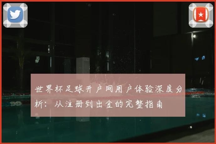 世界杯足球开户网用户体验深度分析：从注册到出金的完整指南